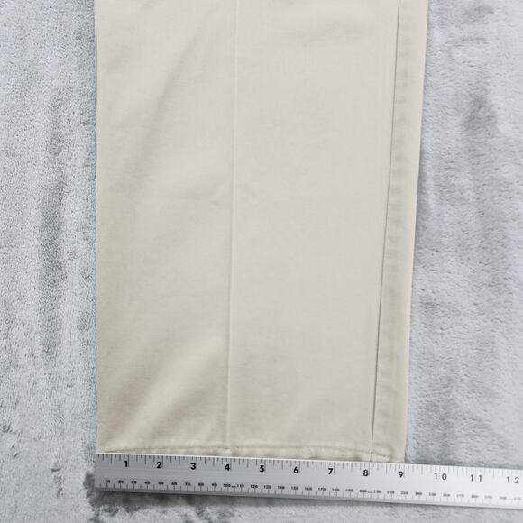 Timbercreek by Wrangler Pants Mens 40 X 32 Tan Flat Front Chino Cotton Office - Picture 9 of 10
